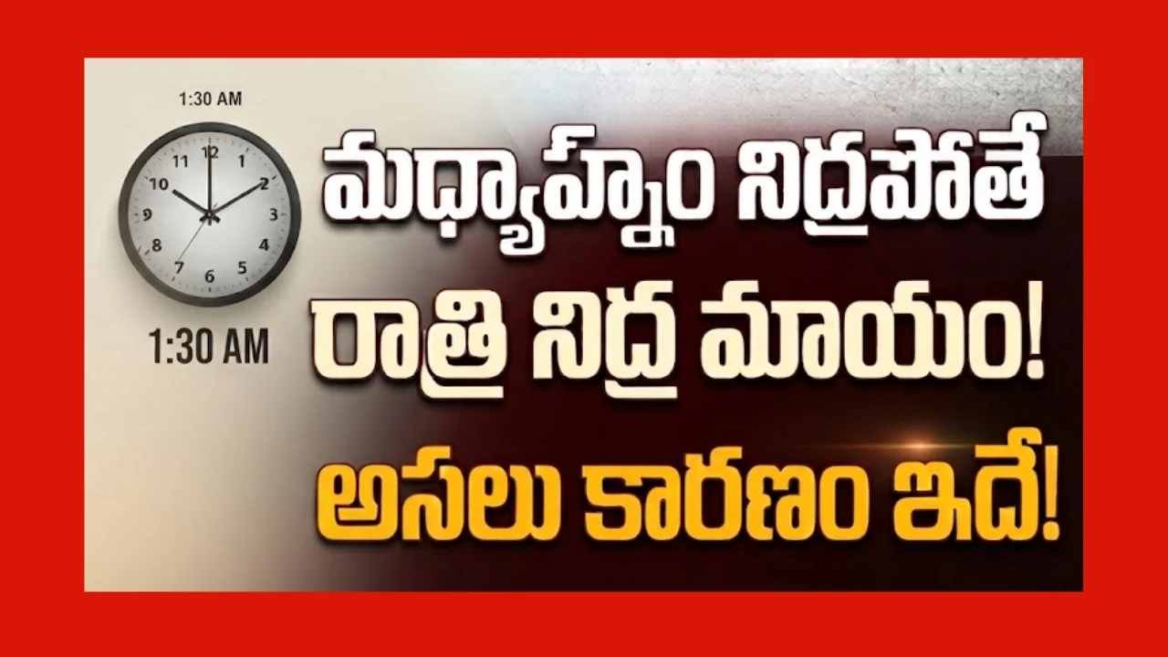 మధ్యాహ్నం ఎక్కువసేపు నిద్రపోవడం వల్ల రాత్రి నిద్రపట్టకపోవడం
