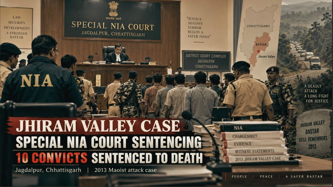 a Special NIA Court sentencing in the 2013 Jhiram Valley Maoist attack case
