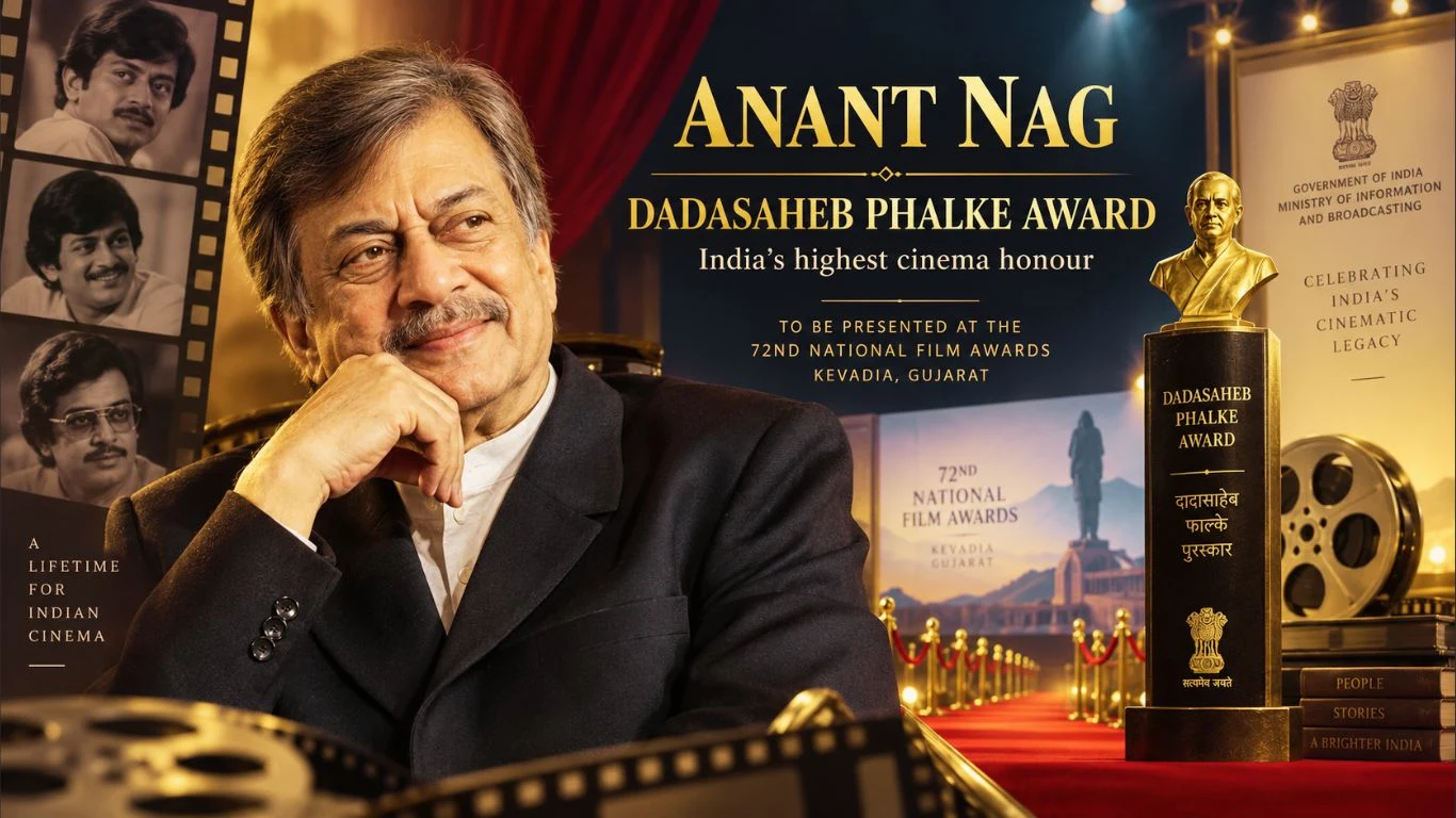 veteran Kannada actor Anant Nag being named the recipient of the Dadasaheb Phalke Award, India’s highest cinema honour