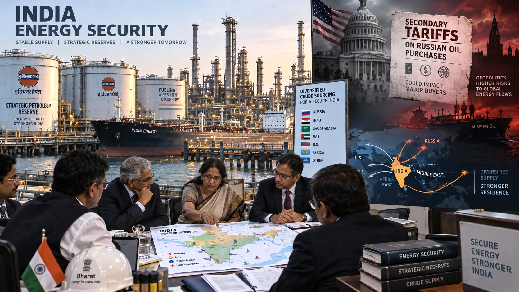 India’s energy-security policy and the potential impact of new US secondary tariffs linked to Russian oil purchases