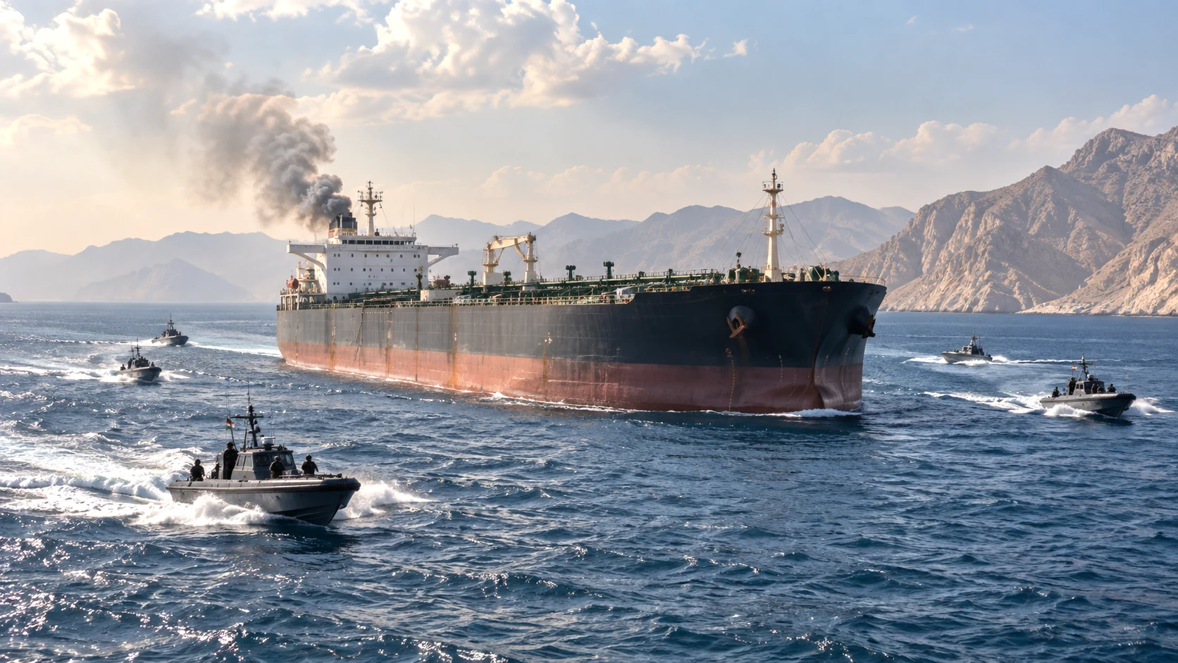 a maritime security incident involving a tanker in the Strait of Hormuz amid ongoing regional tensions