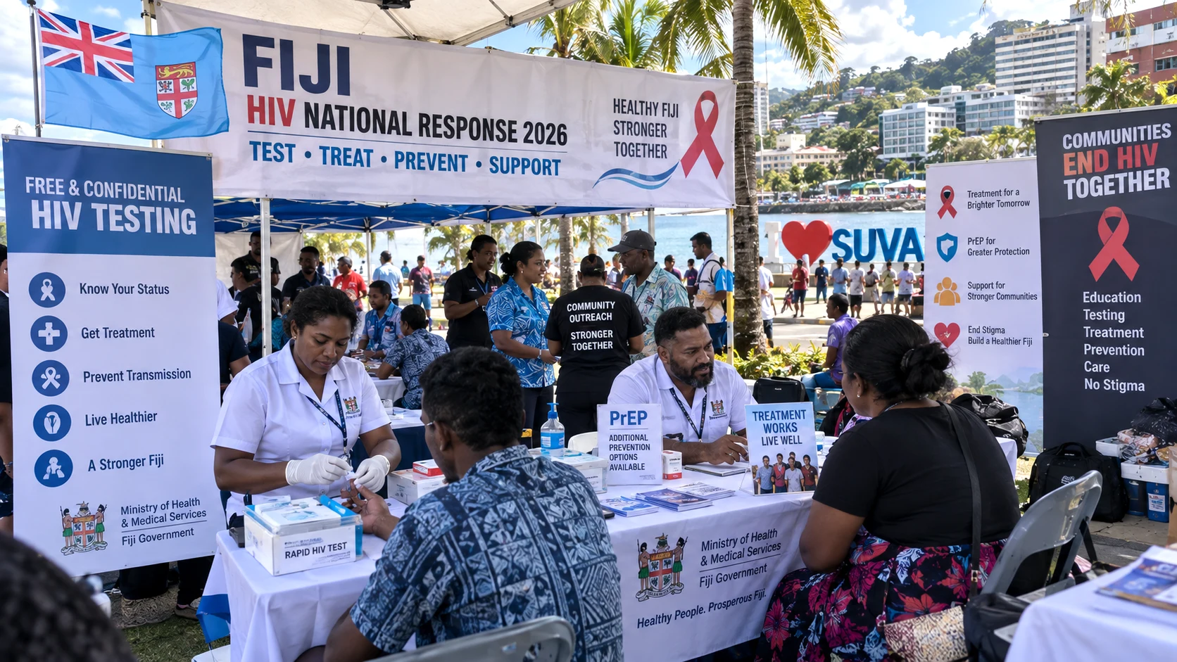 Fiji’s national HIV emergency response and expanded public-health measures