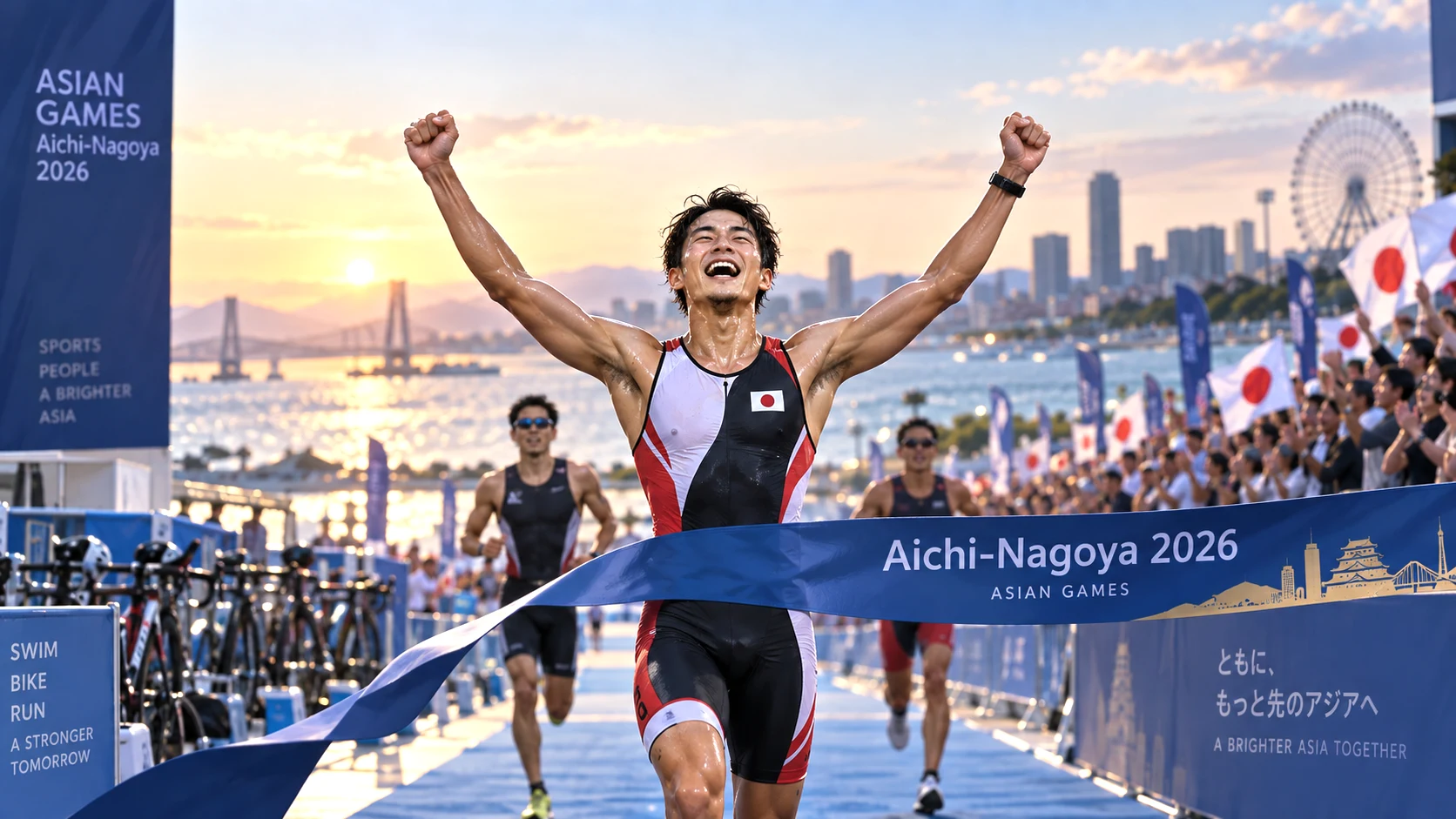 Japan’s first gold medal at the 2026 Aichi-Nagoya Asian Games in the men’s triathlon