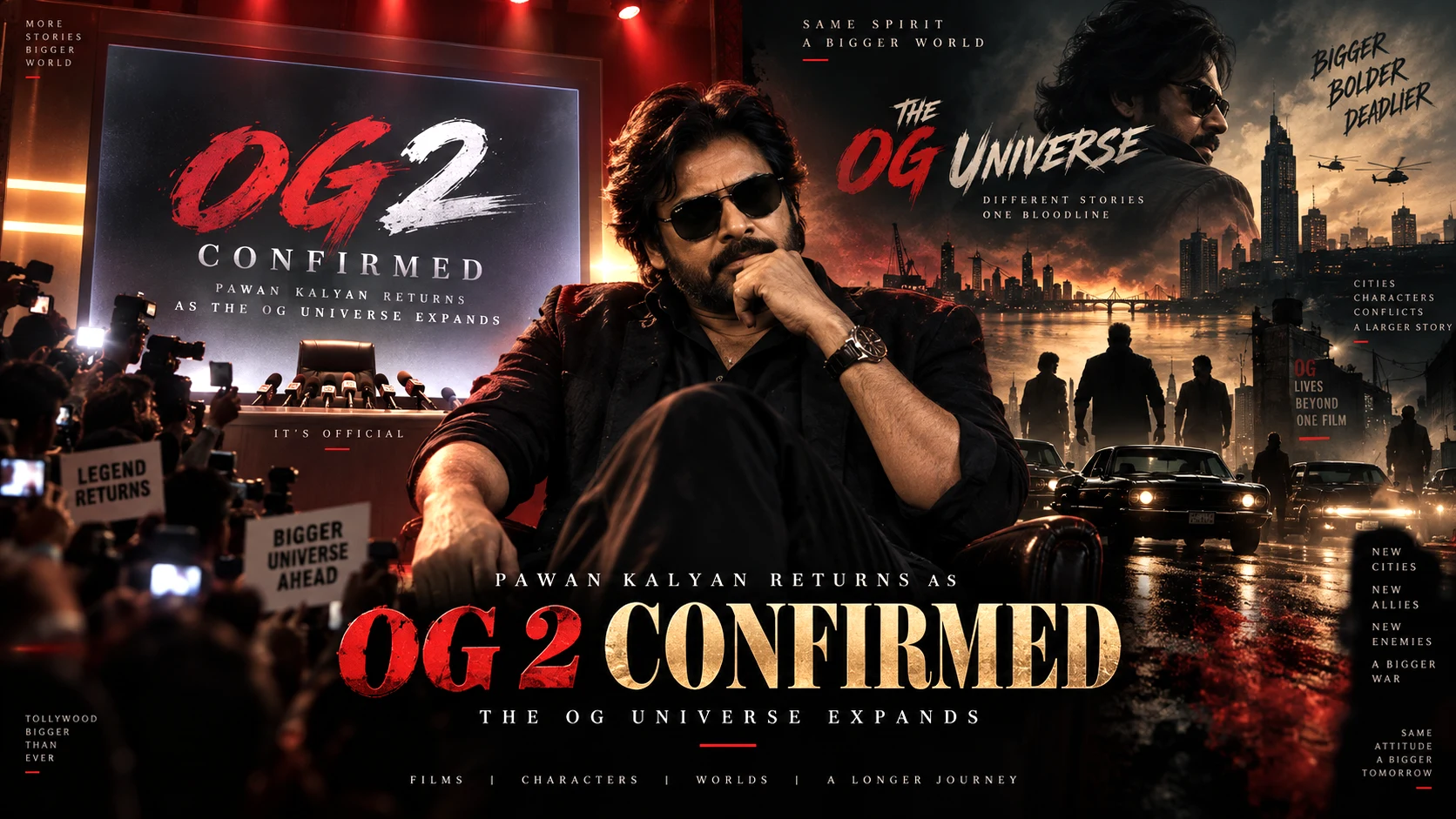 the official confirmation of Pawan Kalyan’s OG 2 and the expansion of the OG Universe
