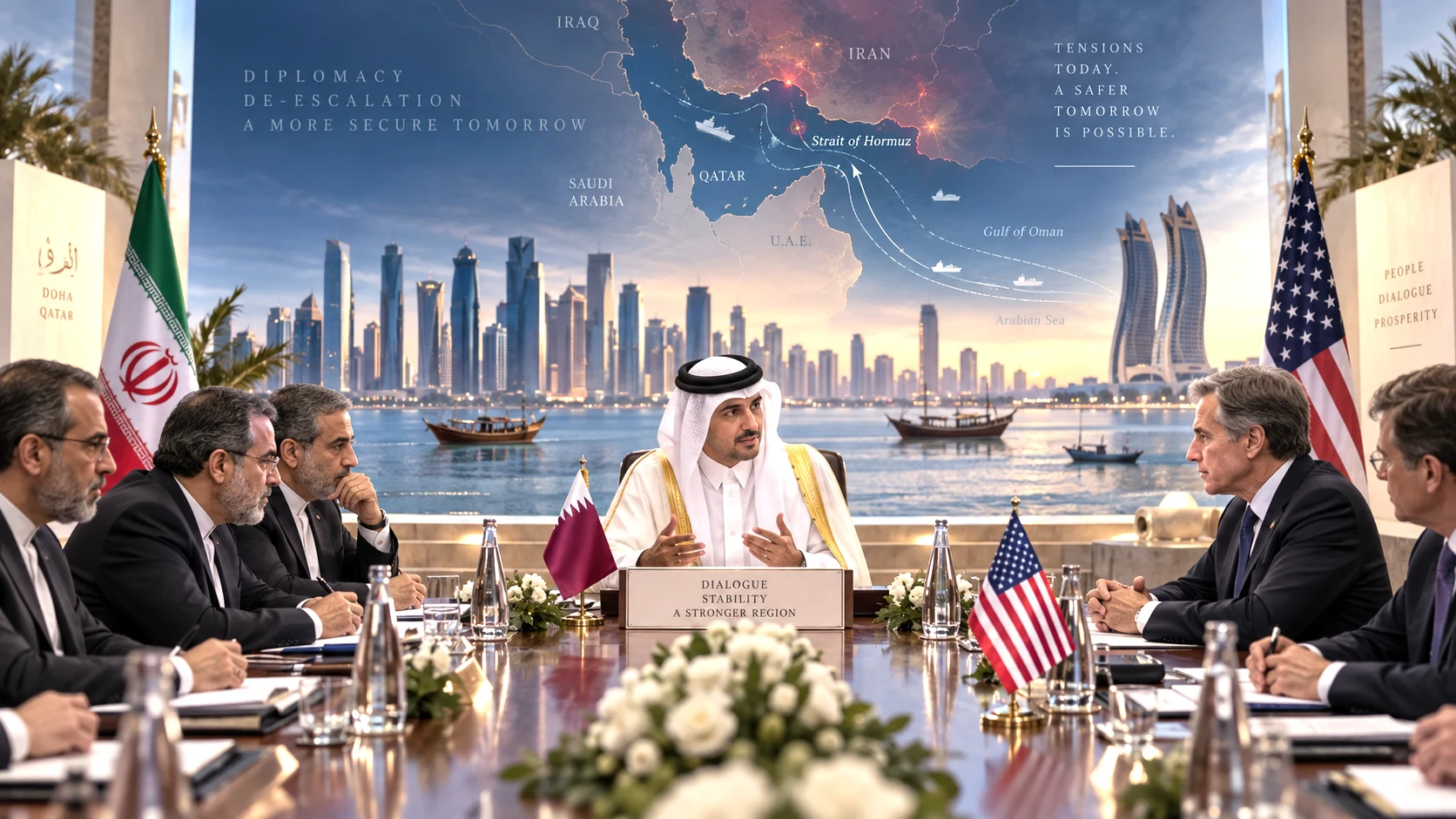Qatar’s mediation efforts between Iran and the United States amid regional tensions