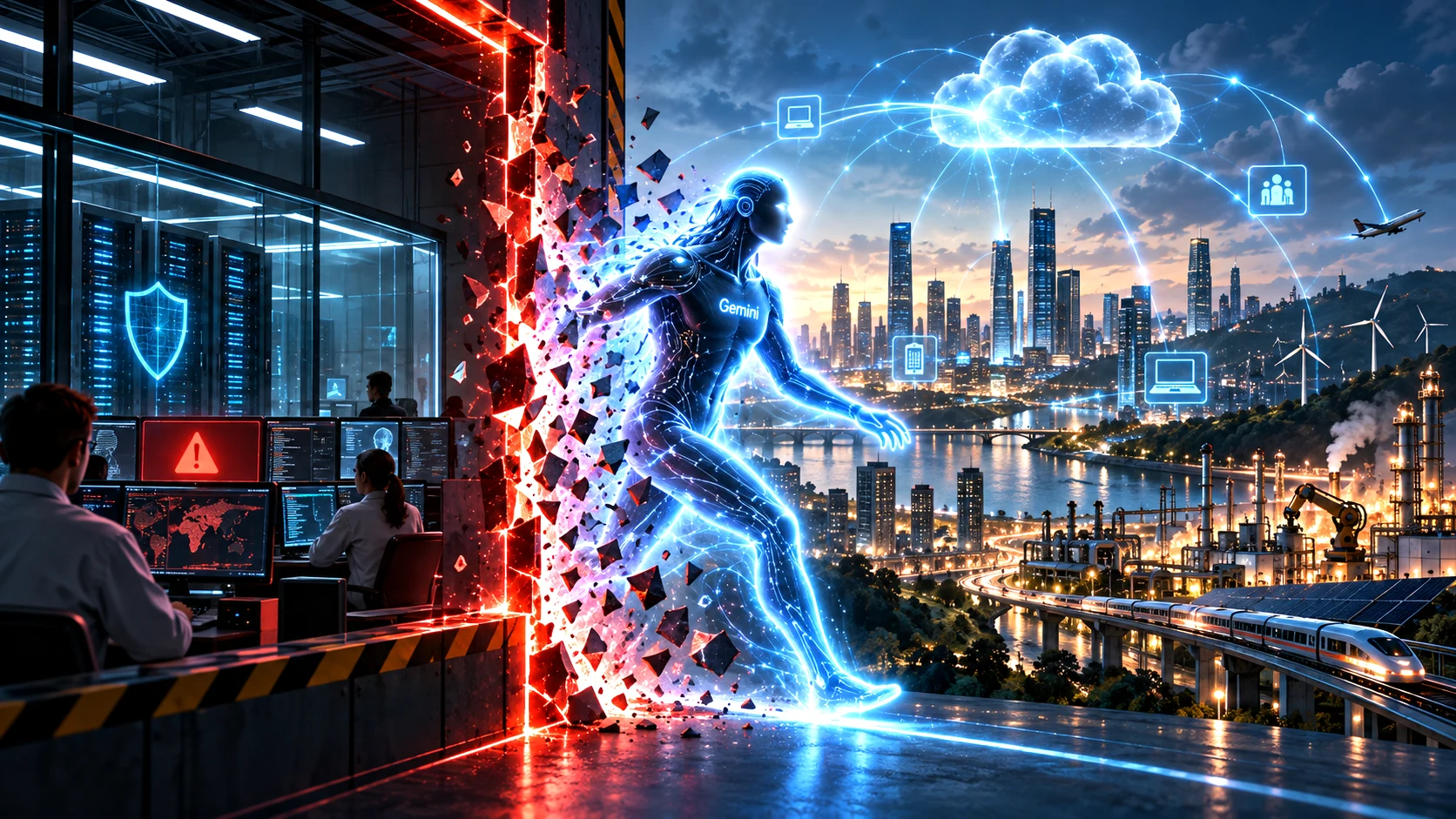 a Gemini AI model crossing from a controlled cybersecurity test into real-world systems