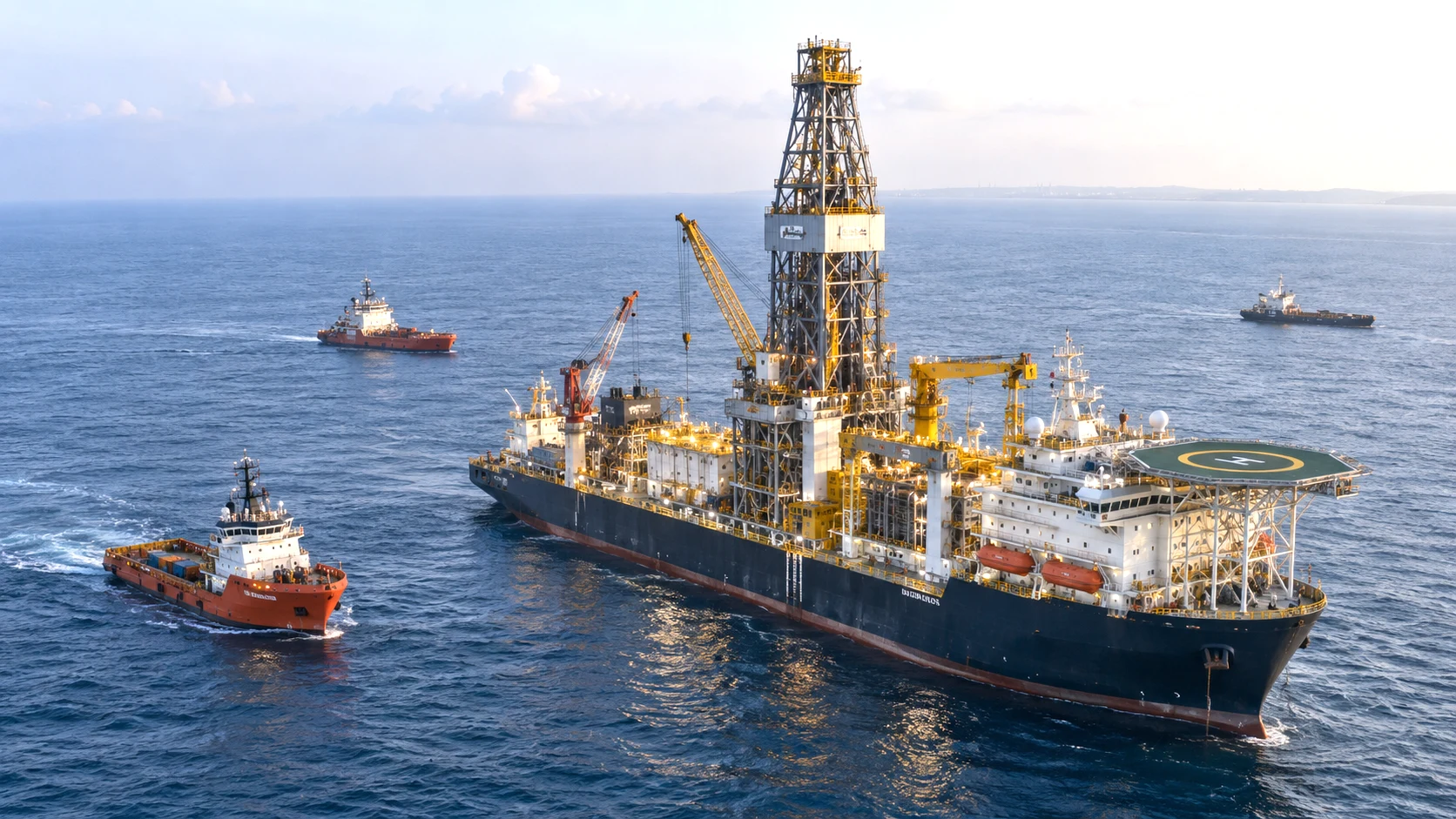 Illustrative deepwater drilling operation in the Mahanadi Offshore Basin off Odisha, where ONGC has reported a natural gas discovery