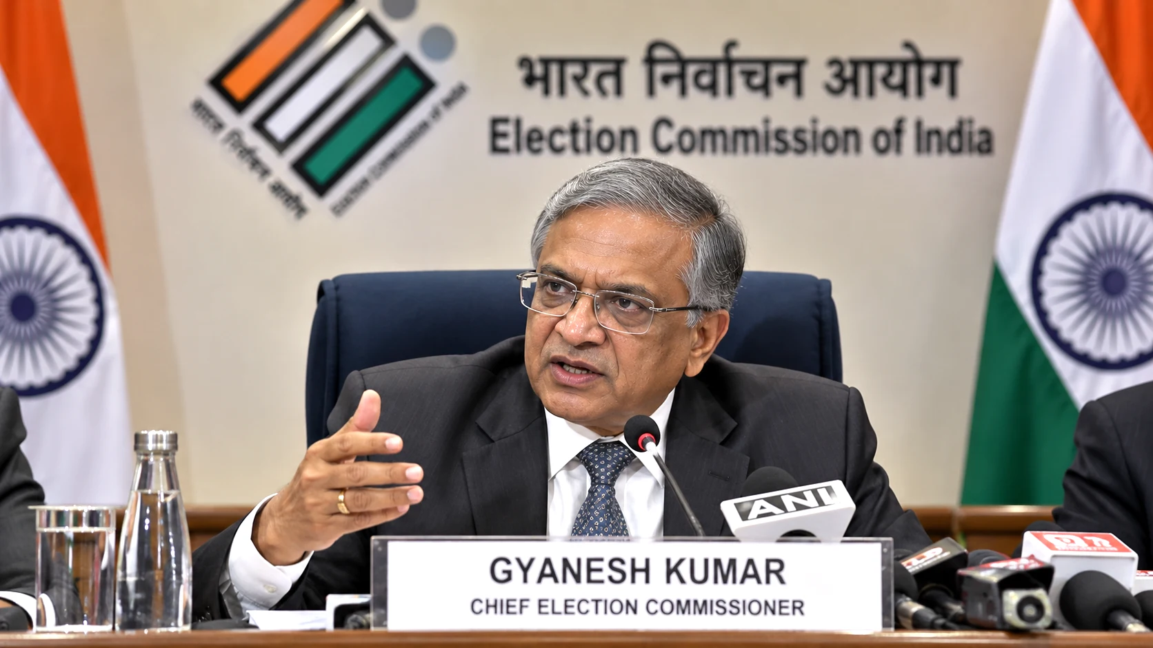 Chief Election Commissioner Gyanesh Kumar amid political controversy over reported internal objections within the Election Commission