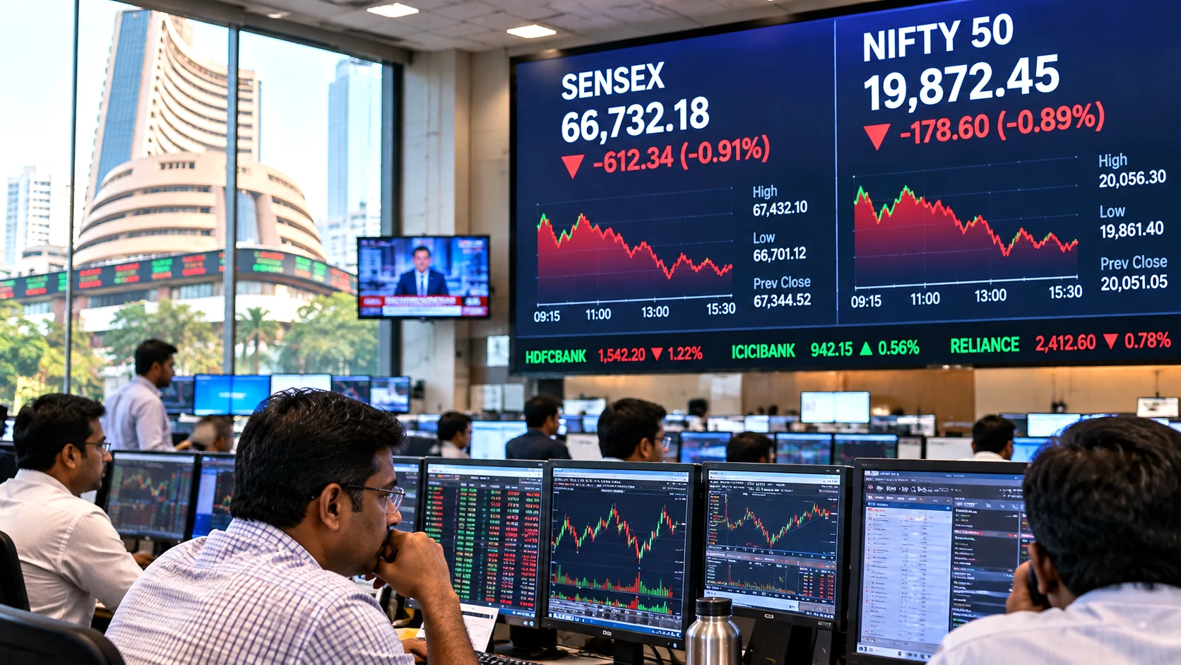 Sensex & Nifty Live Updates, September 25: Markets Rebound; Nifty Above 23,100 as Crude Eases