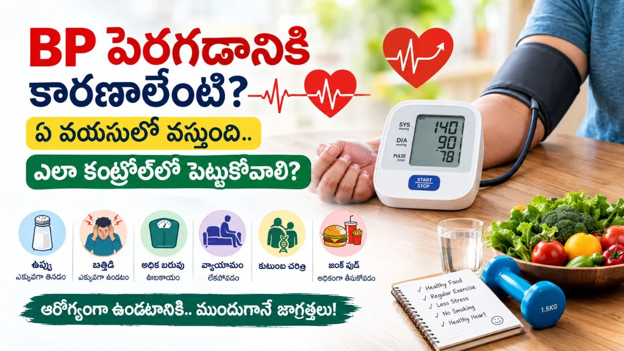 హై బీపీ ఎందుకు పెరుగుతుంది? BP నియంత్రణపై ఆరోగ్య అవగాహన